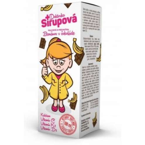 DOKTORKA SIRUPOVA - Кальциевый сироп со вкусом банана и шоколада, 100 мл